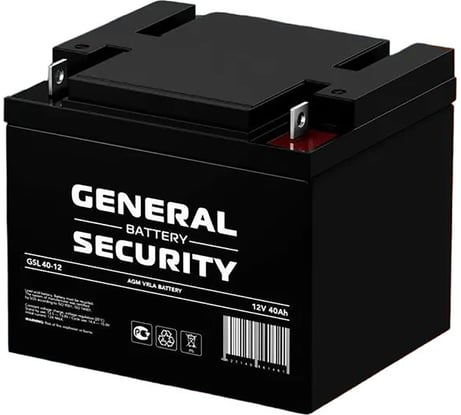 Аккумуляторная батарея General Security GSL40-12 12В, 40 Ач УТ-00000537