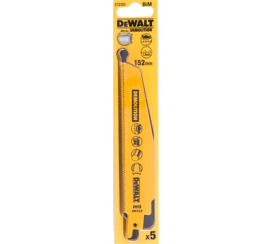 Пилки для ножовки (152 мм; 5 шт.) Dewalt DT 2303 1