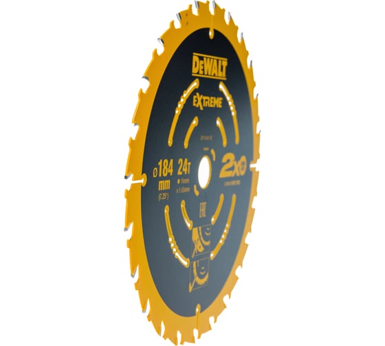 Диск пильный по дереву (184х16 мм) DEWALT DT 10302