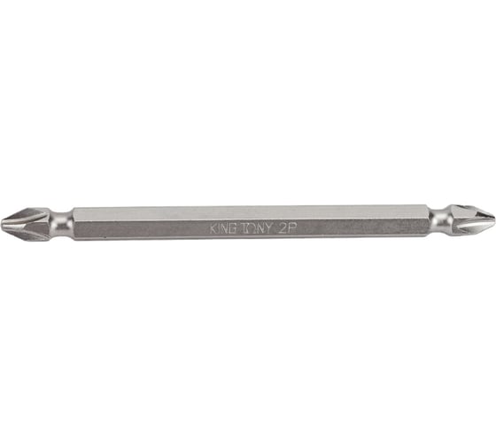Вставка бита торцевая двусторонняя 1/4", Phillips, PH2, L = 100 мм KING TONY 151002P