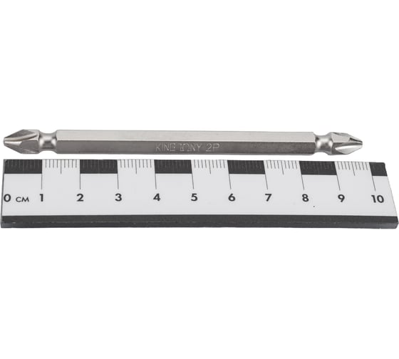 Вставка бита торцевая двусторонняя 1/4", Phillips, PH2, L = 100 мм KING TONY 151002P
