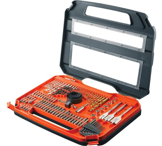 Набор бит со сверлами 100 предметов Black+Decker A7154