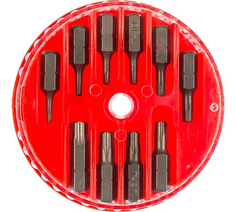 Набор вставок JTC в боксе с отверстием 1/4 DR торкс T7H-T40H 10пр. 5363 794227