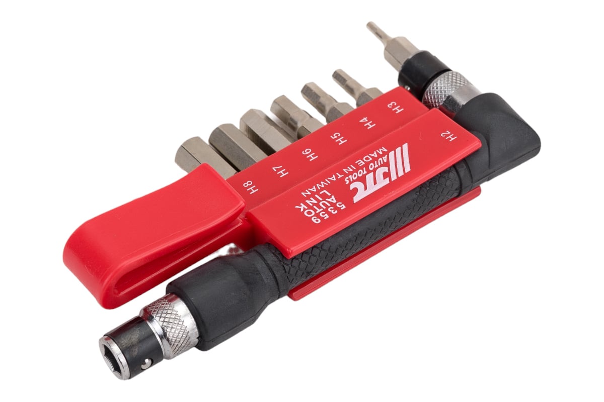 Набор шестигранных вставок 1/4 DR HEX 2,3,4,5,6,7,8 с Г-образным ...