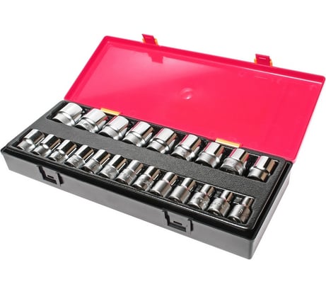 Набор головок торцевых JTC 1/2" 12-ти гранных 08-32мм в кейсе 22 предмета -K4222 687600