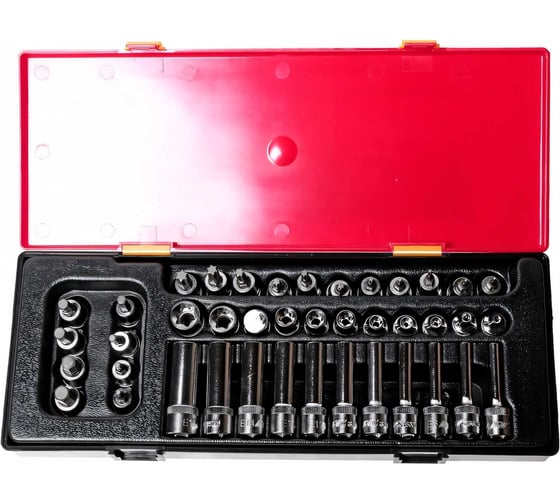 Набор торцевых головок 3/8" TORX, HEX в кейсе 41шт JTC-K3411