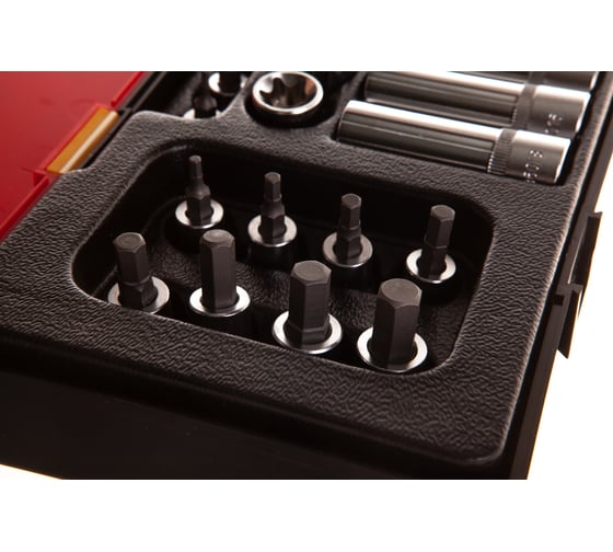 Набор торцевых головок 3/8" TORX, HEX в кейсе 41шт JTC-K3411