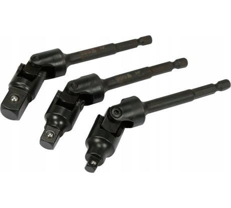 Набор карданных переходников 3 шт,  1/2", 1/4", 3/8" YATO YT-04641
