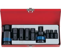 Набор ударных торцевых насадок (3/4", HEX, 10-32 мм, 11 предметов) KING TONY 6411MP