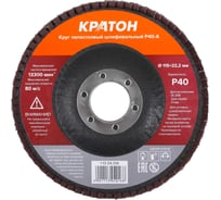 Круг лепестковый шлифовальный Кратон 115 мм Р40-А 1 13 04 016