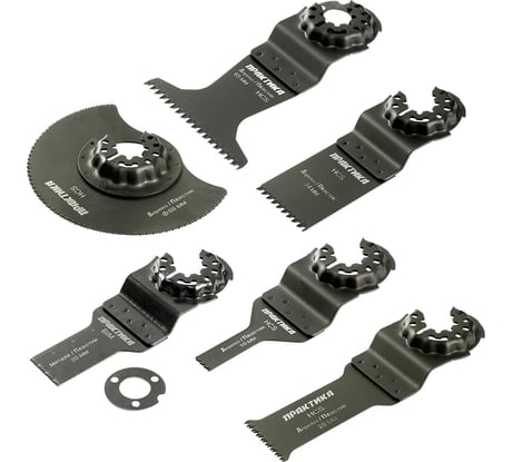 Набор насадок №4 для МФИ по дереву (6 шт.) ПРАКТИКА 240-539