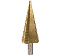 Сверло ступенчатое по металлу 4-32 мм, 15 ступеней, шаг 2 мм, высота ступени 5 мм Энкор 21642