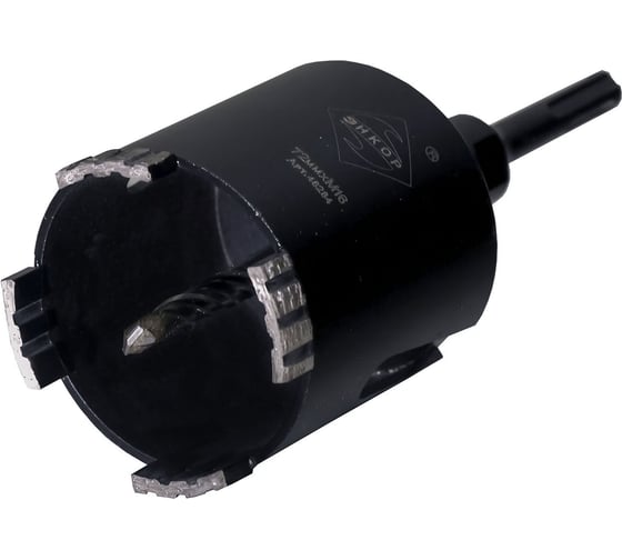 Коронка алмазная ПРОФ 72 мм, М16, SDS-plus Энкор 48284