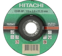 Диск отрезной по камню С24R-BF (115х22.2 мм) для УШМ Hitachi HTC-752541
