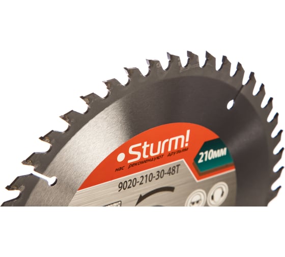 Диск пильный по дереву (210х30 мм; 48T) Sturm 9020-210-30-48T