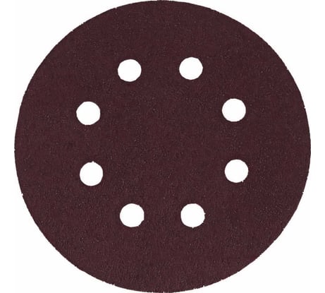 Набор наждачных кругов с липучкой КУРС с отверстиями, 125 мм, 5 шт. Р60 39783