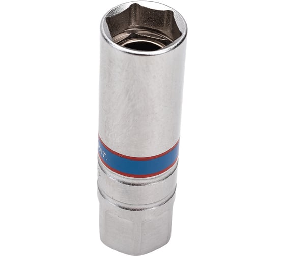 Свечная шестигранная головка 3/8", 16мм, магнитный фиксатор KING TONY 366516