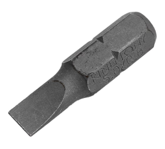 Торцевая вставка (бита) 1/4", Slotted, 5х0.8мм, 25мм KING TONY 102505S1 1