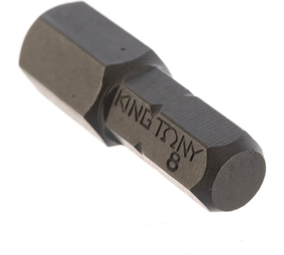 Торцевая вставка (бита) 1/4", HEX, 8мм, 25мм KING TONY 102508H