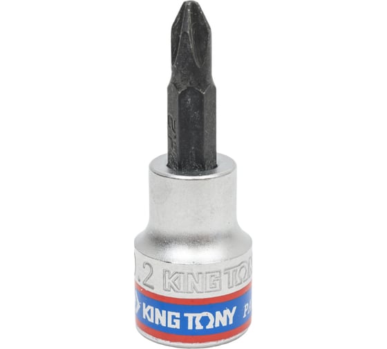 Торцевая насадка (бита) 3/8", Phillips, PH2, 50мм KING TONY 302102