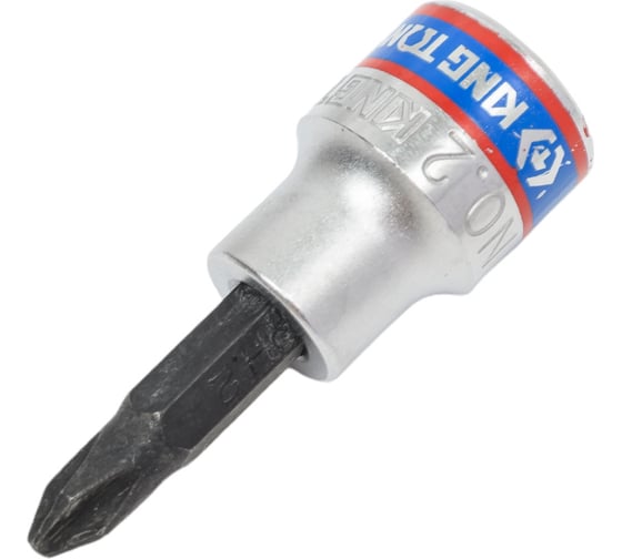 Торцевая насадка (бита) 3/8", Phillips, PH2, 50мм KING TONY 302102