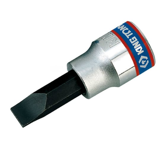 Торцевая насадка (бита) 3/8", Slotted, 1х5мм, 50мм KING TONY 302205