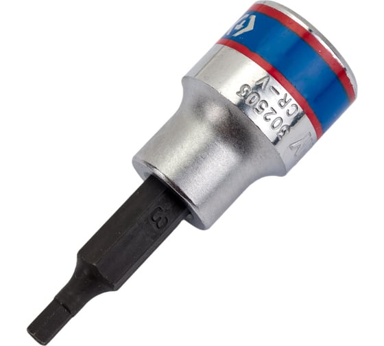 Торцевая насадка (бита) 3/8", HEX, 3мм, 50мм KING TONY 302503