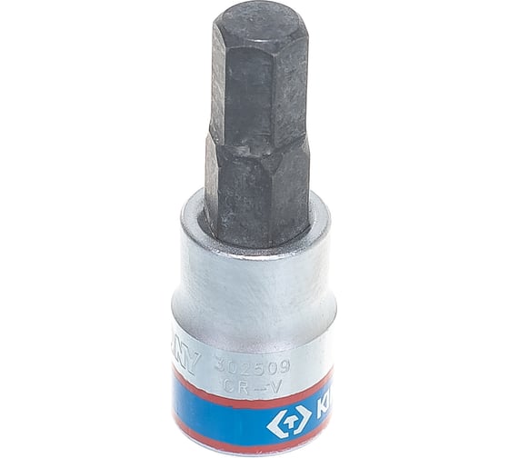 Торцевая насадка (бита) 3/8", HEX, 9мм, 50мм KING TONY 302509