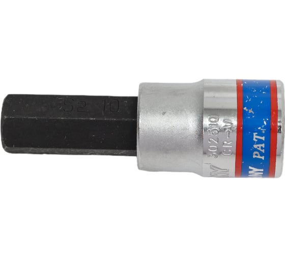 Торцевая насадка (бита) 3/8", HEX, 10мм, 50мм KING TONY 302510 1