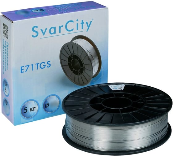 Сварочная проволока порошковая SvarCity E71T-GS 0,8мм 5кг сварочная проволока без газа E71T-GS/0,8/5кг