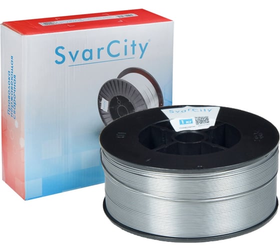 Сварочная проволока по нержавейке SvarCity ER308LSi 0,8мм 1кг нержавеющая сварочная проволока для сварки   ER308LSi/0,8/1кг
