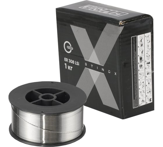 Проволока сварочная STINOX ER308LSI 1 мм, D100 мм, 1 кг Start STM308101