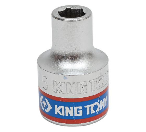 Торцевая стандартная шестигранная головка 3/8", 6мм KING TONY 333506M 1