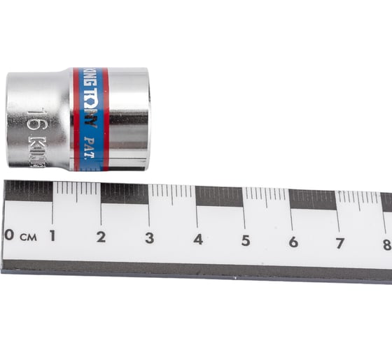 Торцевая стандартная шестигранная головка 3/8", 16мм KING TONY 333516M