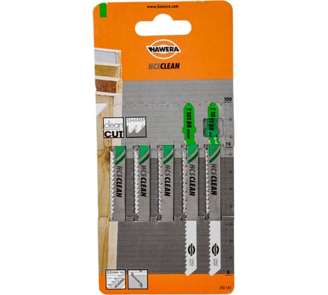 Пилка лобзиковая T 101 BR (5 шт; HCS) HAWERA F00Y240545