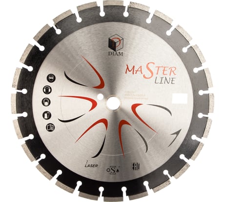 Отрезной круг Diam Асфальт Master Line 400x3,0x10x25,4 000528