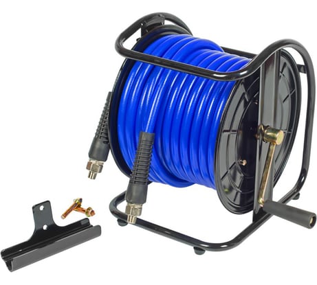 Шланг на открытой катушке, полиуретановый (8х12 мм; 20 м; резьба 1/4") МАСТАК 681-08020HR