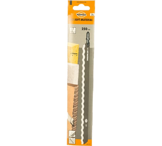 Пилка лобзиковая T 1013 AWP (3 шт; HCS) HAWERA F00Y266257