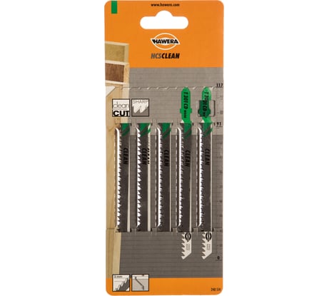 Пилка лобзиковая T 301 CD (5 шт; HCS) HAWERA F00Y240514