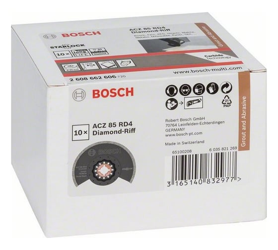 Алмазное сегментированное полотно для расшивки швов (85 мм; 10 шт.) Bosch 2608662606