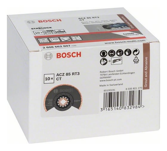 Твердосплавное сегментированное полотно для расшивки швов (85 мм; 10 шт.) Bosch 2608662607