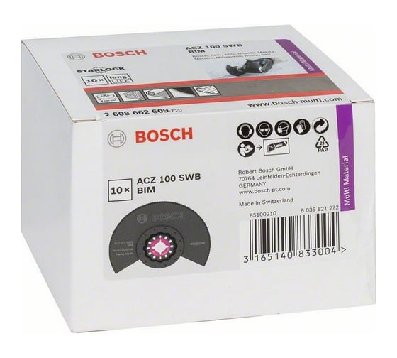 Сегментированный нож BIM (100 мм; 10 шт.) Bosch 2608662609