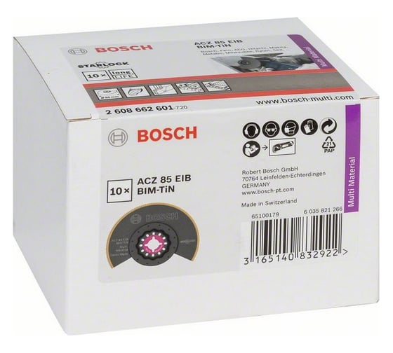 Сегментированное полотно BIM-TiN (85 мм; 10 шт.) Bosch 2608662601
