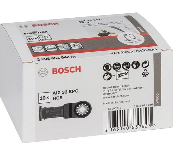 Полотно по дереву (32x50 мм; 10 шт.) Bosch 2608662540