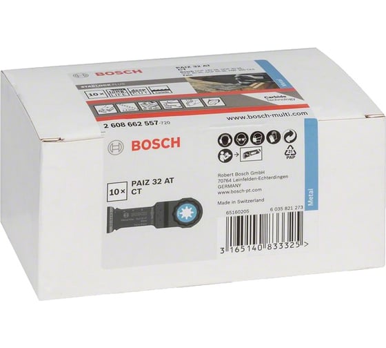 Твердосплавное полотно по металлу (32x50 мм; 10 шт.) Bosch 2608662557