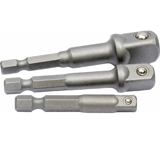 Набор адаптеров для торцевых головок 3 шт, 1/4", 3/8", 1/2" TOPTUL GAAR0301