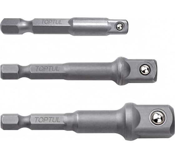 Набор адаптеров для торцевых головок 3 шт, 1/4", 3/8", 1/2" TOPTUL GAAR0301