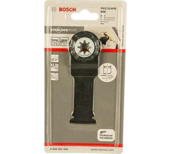 Полотно по дереву и металлу (32x60 мм) Bosch 2608662558 1