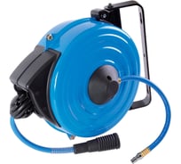 Шланг полиуретановый на автоматической катушке (8х12 мм, 15 м, резьба 1/4") KING TONY 79912-15