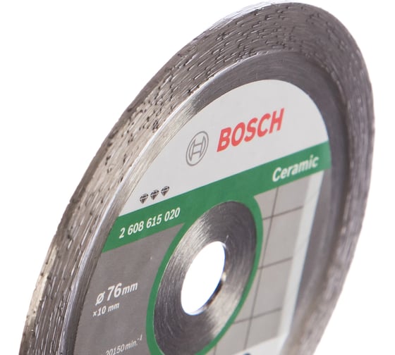 Алмазный отрезной диск по керамике для GWS 10.8 (76х10 мм) Bosch 2608615020
